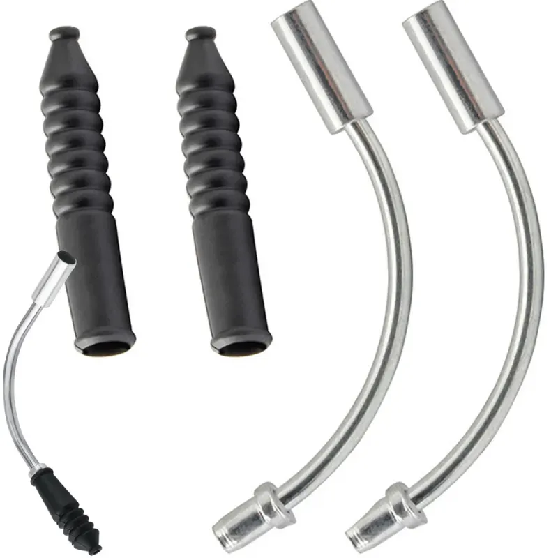 Fajka 90 stopni do hamulca hamulców rowerowych v-brake zestaw z gumkami-5907451361665