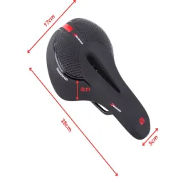 Siodełko na rower rowerowe sportowe siodło miękkie wygodne piankowe żelowe-5907451358252