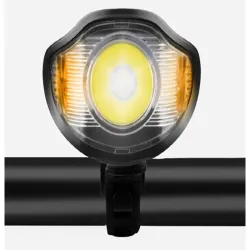Lampka rowerowa przednia tylna led licznik km klakson dzwonek głośny 3w1-5907451358153