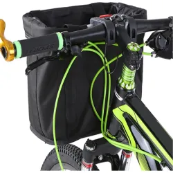 Kosz na rower mocowanie click metalowy koszyk rowerowy na kierownicę-5907451352953