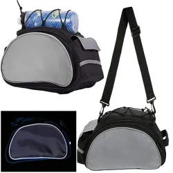 Torba rowerowa 13l sakwa na bagażnik rowerowy z paskiem na ramię-5907451342640