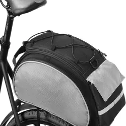 Torba rowerowa 13l sakwa na bagażnik rowerowy z paskiem na ramię-5907451342640