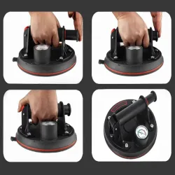 Przyssawka próżniowa uchwyt do płytek glazury szyb z manometrem pompką-5907451376034