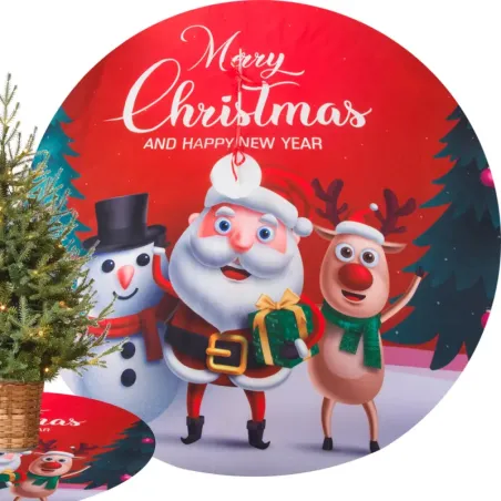 Dywanik pod choinkę mata świąteczna osłona pokrowiec na prezenty-5907451366509