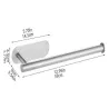 Uchwyt na ręcznik papierowy kuchenny łazienkowy metalowy srebrny loft-5907451375136