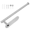 Uchwyt na ręcznik papierowy kuchenny łazienkowy metalowy srebrny loft-5907451375136