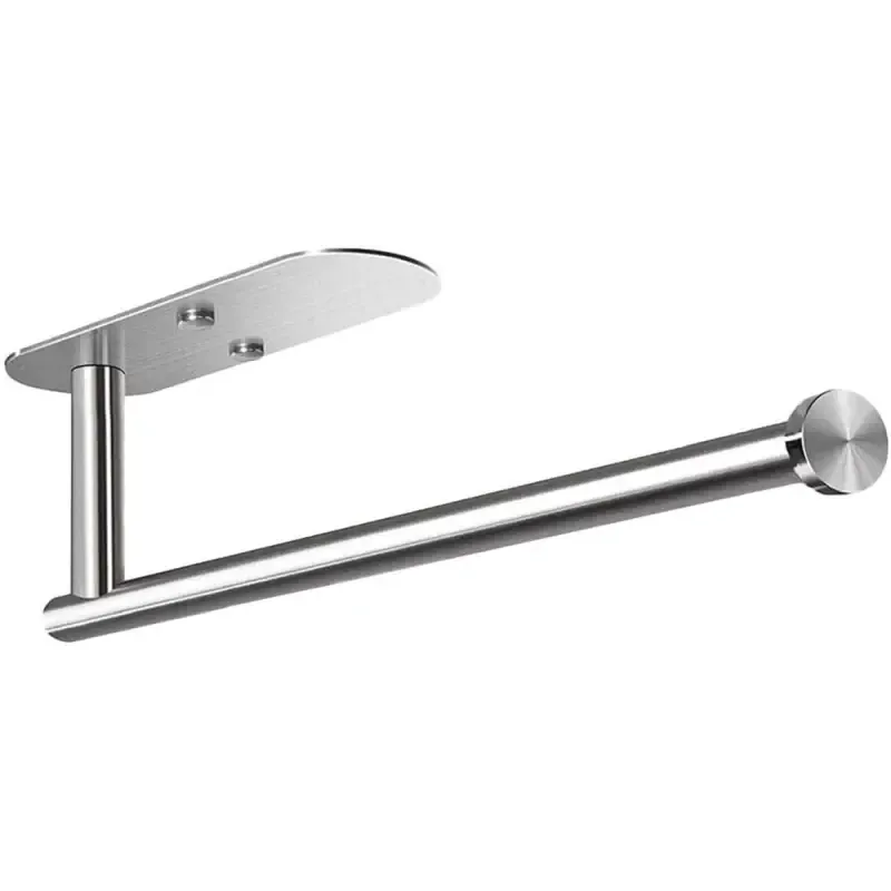 Uchwyt na ręcznik papierowy kuchenny łazienkowy metalowy srebrny loft-5907451375136