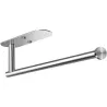 Uchwyt na ręcznik papierowy kuchenny łazienkowy metalowy srebrny loft-5907451375136