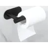 Uchwyt na papier toaletowy wc samoprzylepny bez wiercenia czarny loft-5907451375129