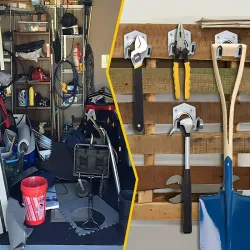 Wieszaki ścienne na narzędzia haczyki 20szt metal zestaw z wkrętami-5907451376058