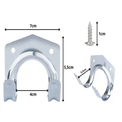 Wieszaki ścienne na narzędzia haczyki 20szt metal zestaw z wkrętami-5907451376058