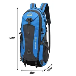 Plecak 40l niebieski podróżny turystyczny trekkingowy mocny w góry-5907451376188