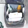 Kosmetyczka podróżna organizer z haczykiem unisex wodoodporna szara-5907451375587