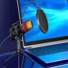 Mikrofon studyjny usb rgb na statywie do komputera streaming gaming-5907451375723