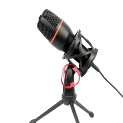 Mikrofon studyjny usb rgb na statywie do komputera streaming gaming-5907451375723