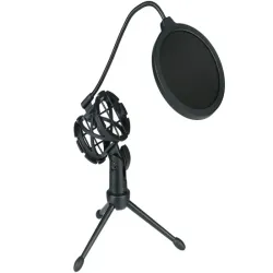 Mikrofon studyjny usb rgb na statywie do komputera streaming gaming-5907451375723
