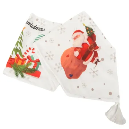 Bieżnik na stół 205x35 świąteczny mikołaj wigilijny na boże narodzenie-5907451367926