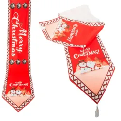 Bieżnik na stół 205x35 cm bałwanek wigilijny na boże narodzenie-5907451367919