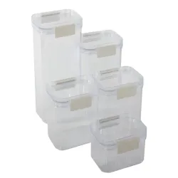 Pojemniki kuchenne zestaw 5 sztuk na żywność do makaronu z uszczelką-5907451363133