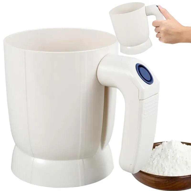 Sitko do przesiewania mąki przesiewacz kuchenny cedzak elektryczny pojemny-5907451363355