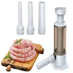 Nadziewarka ręczna do kiełbasy z 4 końcówkami szpryca maszynka-5907451363164