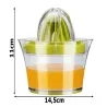 Ręczna wyciskarka do owoców wyciskacz soku z cytryn pomarańczy 400ml-5907451354797