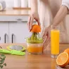 Ręczna wyciskarka do owoców wyciskacz soku z cytryn pomarańczy 400ml-5907451354797
