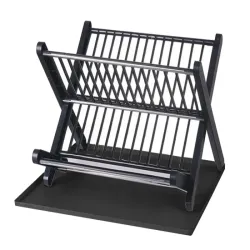 Suszarka do naczyń dwupoziomowa ociekacz tacka składana stojąca duża-5907451354001