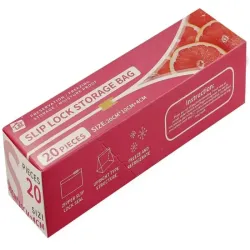 Torebki strunowe 20szt zamykane na suwak szczelne do żywności 600ml-5907451354575