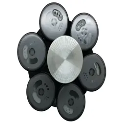 Organizer na przyprawy obrotowy pojemniki szklane 6 sztuk przyprawnik-5907451350560