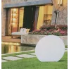 Lampa kula solarna ogrodowa 15 cm wbijana 2w1 biała ciepła i kolorowa RGB