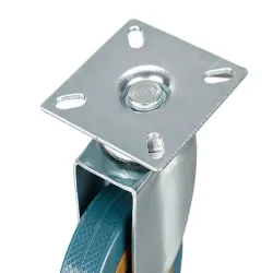 Kółko meblowe obrotowe 75 mm gumowe metalowe do wózka mebli ciche-5907451375990