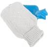 Termofor gumowy w szarym sweterku duży 2l ogrzewacz ciepłą wodę-5907451365168