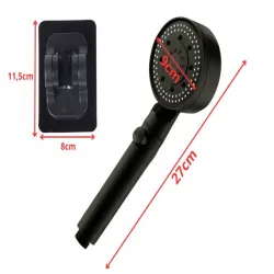 Zestaw prysznicowy słuchawka 5 funkcji wąż 150cm wysokociśnieniowa-5907451375358