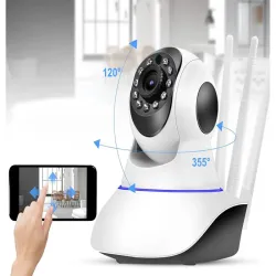 Kamera ip wifi niania elektroniczna obrotowa audio czujnik ruchu-5907451353080