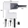 Odkurzacz bezprzewodowy samochodowy 2w1 dmuchawa końcówki usb filtr-5907451373217