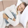 Pluszowy termofor gumowy ogrzewacz w szarym pokrowcu miękkie futerko-5907451360842