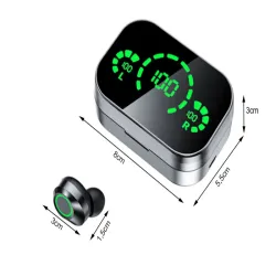 Słuchawki douszne z mikrofonem bluetooth bezprzewodowe ładowane z etui-5907451375006