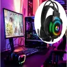 Słuchawki gamingowe 5.1 przewodowe nauszne dla graczy rgb z mikrofonem-5907451353653