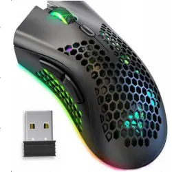 Myszka bezprzewodowa 2,4 ghz mysz do laptopa optyczna podświetlana-5907451376256