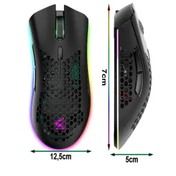 Myszka bezprzewodowa 2,4 ghz mysz do laptopa optyczna podświetlana-5907451376256