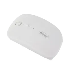 Mysz myszka optyczna bezprzewodowa slim 2,4 ghz biała na 2 baterie AAA-5907451316825
