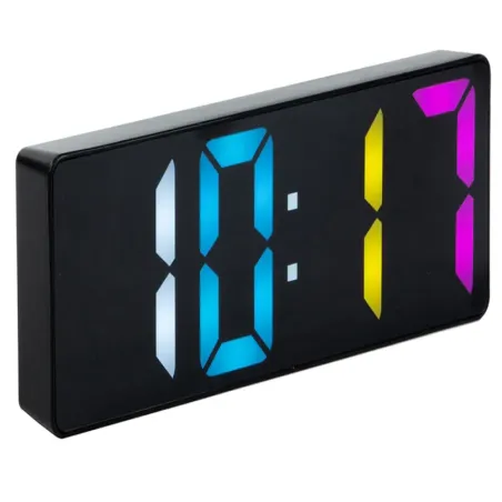 Zegar budzik cyfrowy elektroniczny termometr kolorowy alarm data-5907451370797