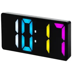 Zegar budzik cyfrowy elektroniczny termometr kolorowy alarm data-5907451370797