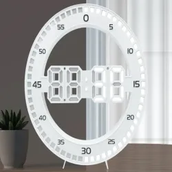 Zegar budzik led elektroniczny termometr z alarmem podświetlany-5907451370650