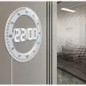 Zegar budzik led elektroniczny termometr z alarmem podświetlany-5907451370650