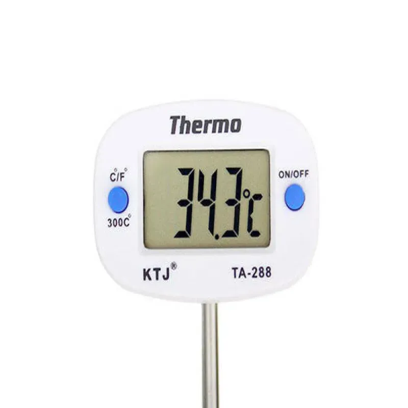 Termometr kuchenny cyfrowy lcd do mięsa cieczy z długa sondą 15 cm-5907451300701