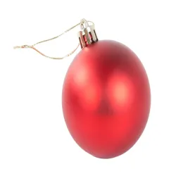 Bombki choinkowe 6/4/3cm i gwiazda zestaw 100 szt na święta czerwone-5907451338223