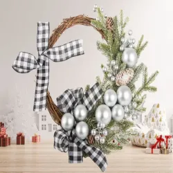 Stroik świąteczny wianek dekoracja ozdoba na drzwi boże narodzenie-5907451368138