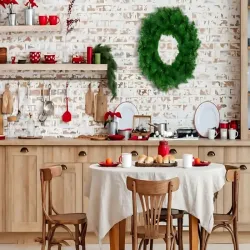 Wianek stroik duży 50cm wieniec świąteczny dekoracyjny na drzwi stół-5907451368060